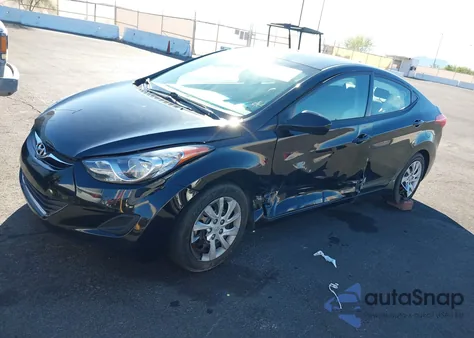 2013 Hyundai Elantra Gls z USA, uszkodzony, nr VIN 5NPDH4AE0DH224924